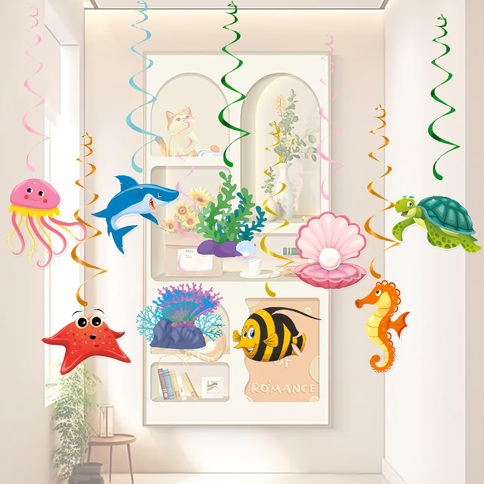 Meerestier-Geschenktüte Mit Seidenpapier - 33 Cm, Bunt, Für Kindergeburtstage