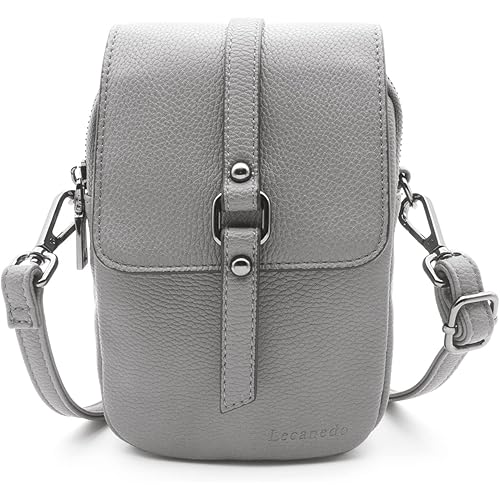 Lecanedo Small Crossbody Leather Phone Bag for Women,Cellphone Shoulder Bags Card Purse