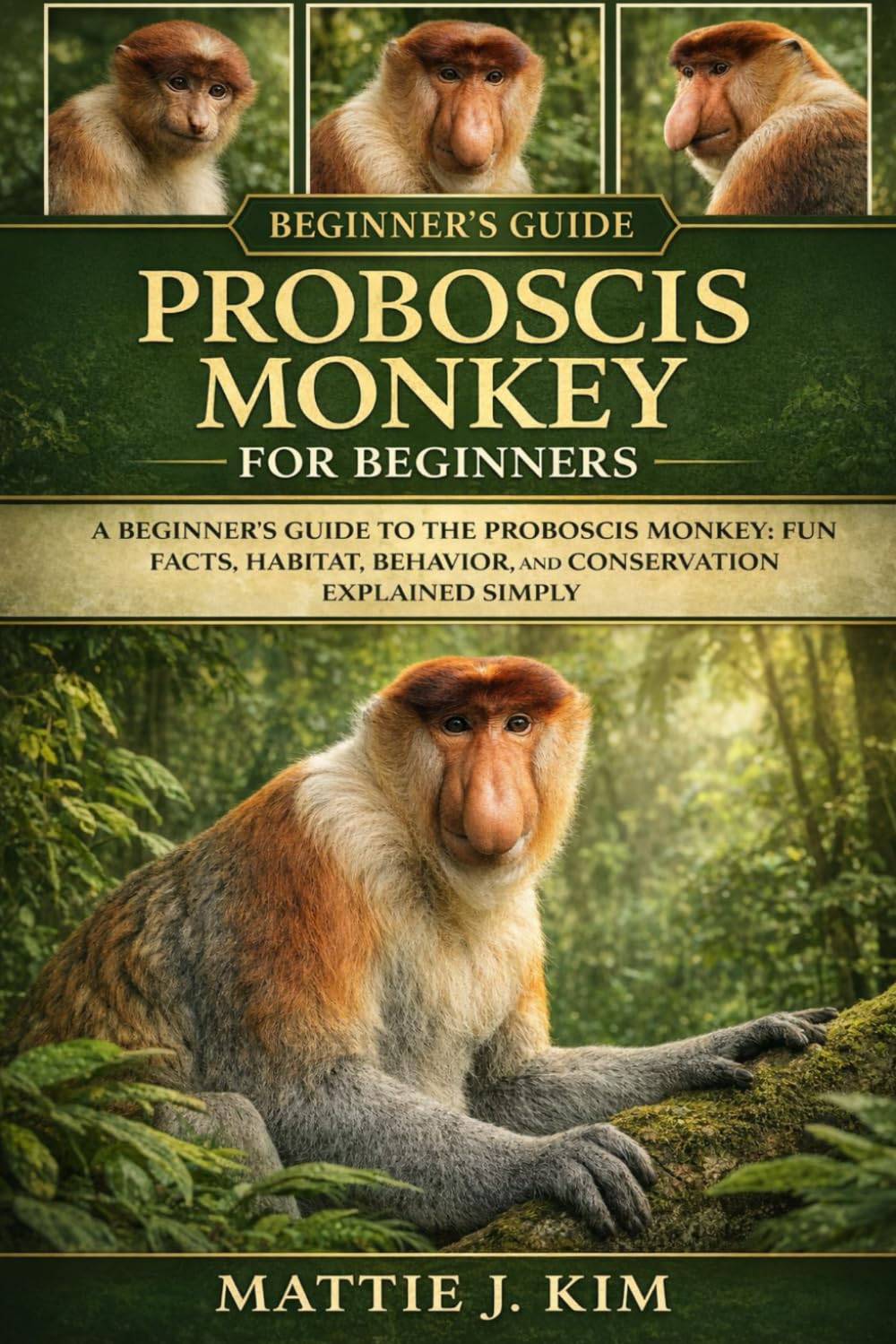 PROBOSCIS MONKEY FOR BEGINNERS: A beginners guide to the Proboscis Monkey: fun facts, habitat, behavior, and conservation explained simply