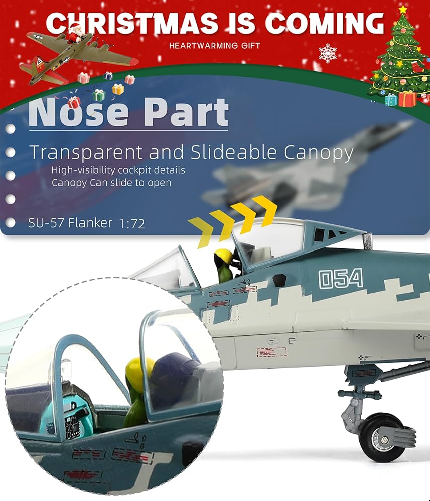 Amazon.co.jp: NUOTIE 1:72 Su-57 ロシアスホーイ金属戦闘機モデル