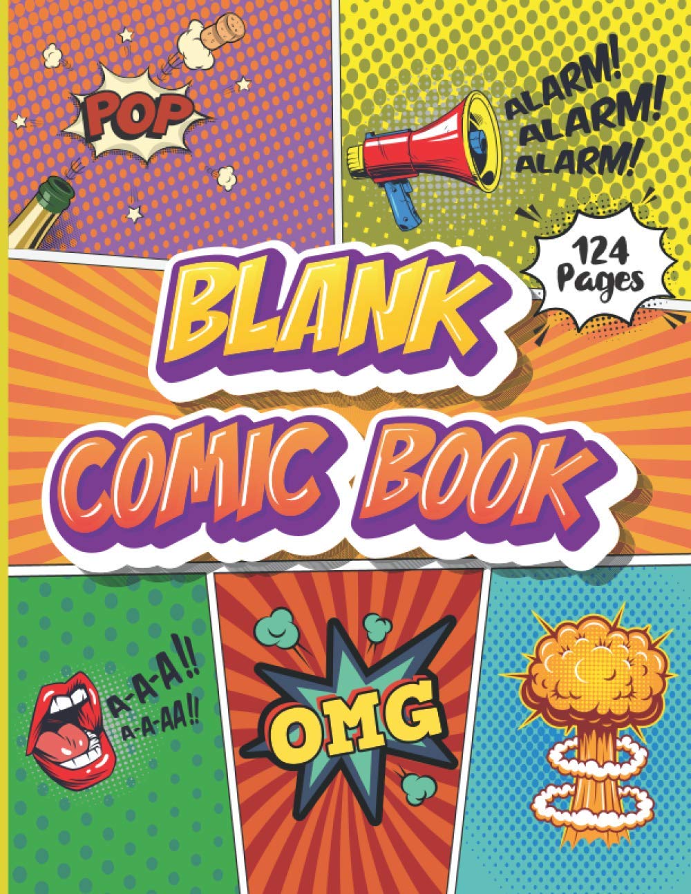 Draw Your Own Comic Book Adults: The Perfect Blank Comic Book Kit – 124 Pages & 60+ Unique Templates. Blank Comic Template Workbook For Adults & ... With This Large Comic Drawing Sketchbook.