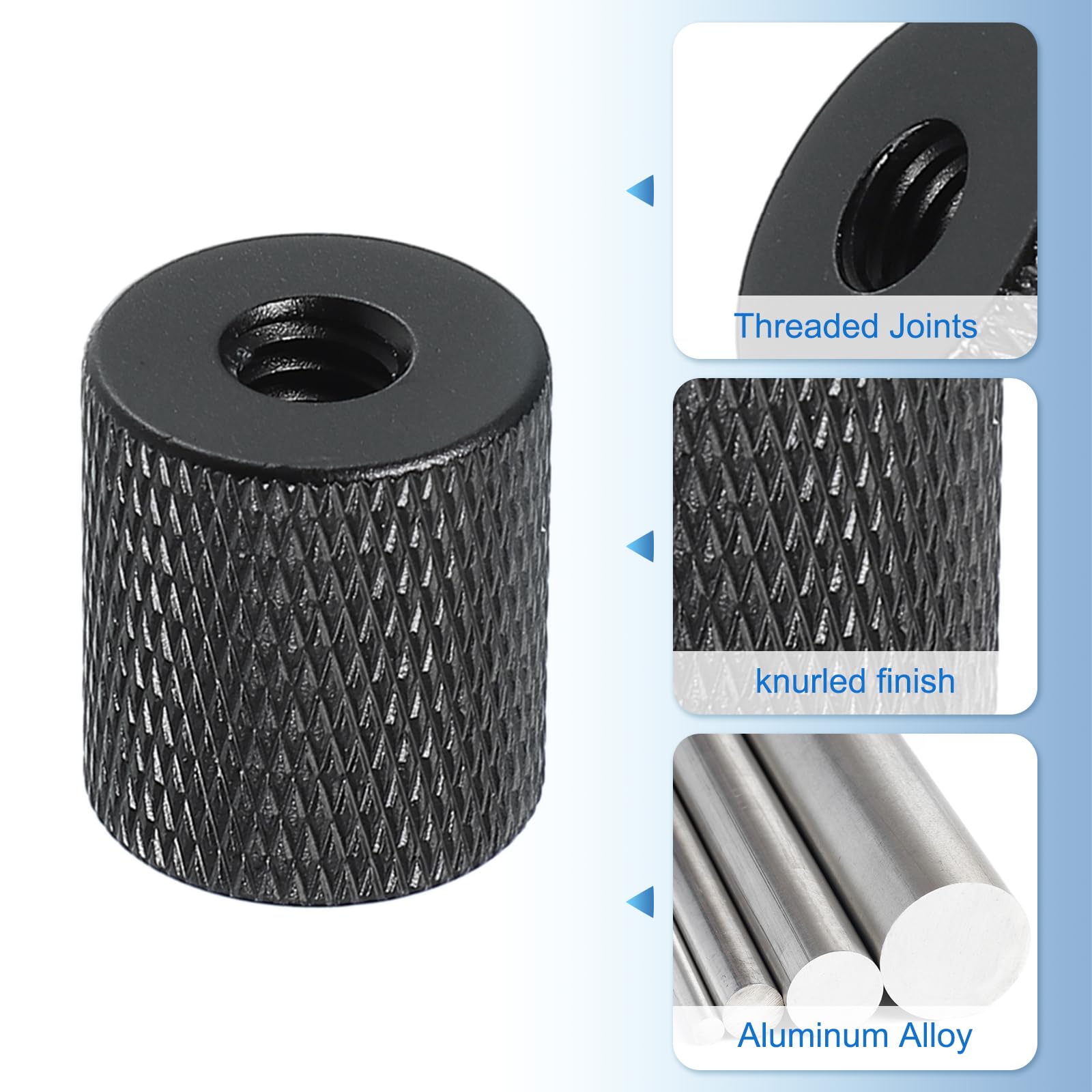PATIKIL Adaptateur de Vis de Trépied 1/4" Femelle vers M6 Femelle, Connecteurs D'Écrou de Trépied, Vis de Montage de Caméra, Double Tête de Caméra Convertisseur, Bras Magiques