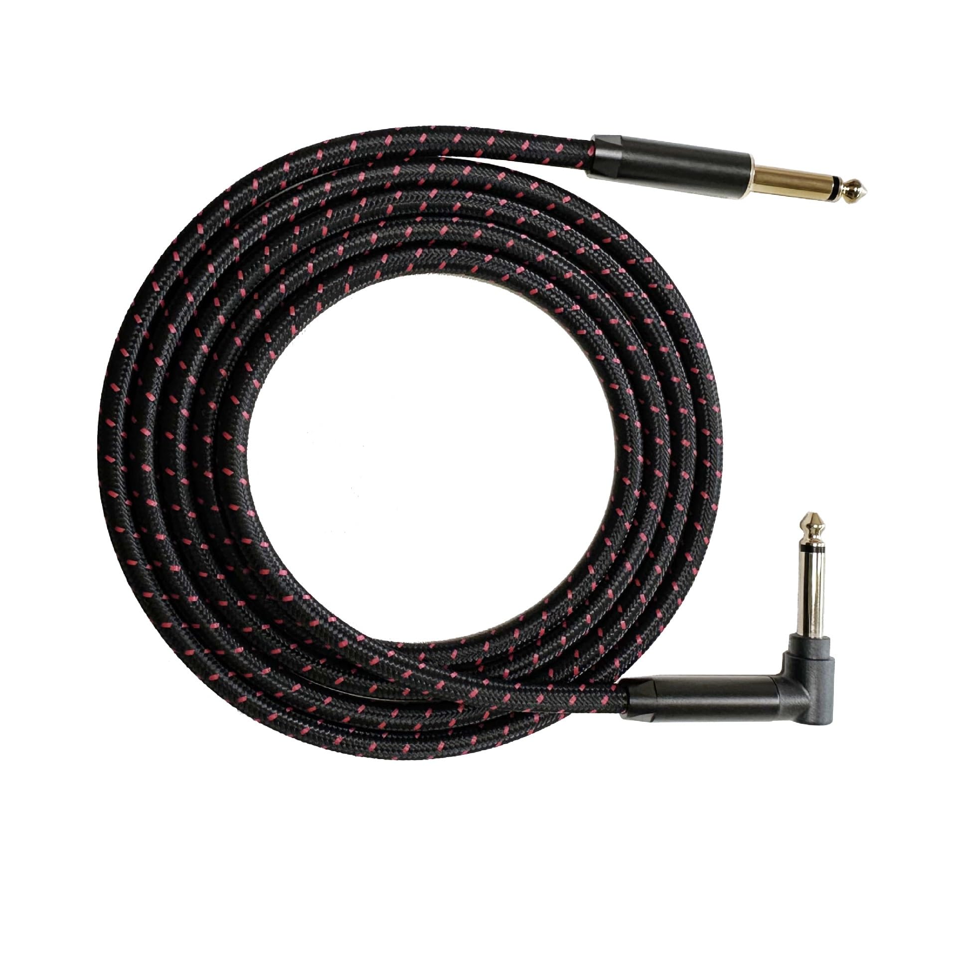 Dorosły Kabel Do Gitary Kabel Wzmacniacza Do Gitary Elektrycznej 6,35 Mm Redukujący Szumy Prostego Kąta Prostego