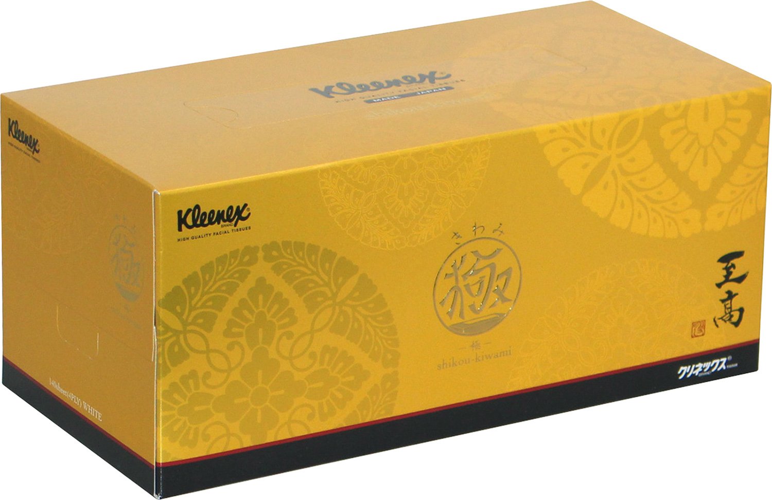 Amazon.co.jp: ティッシュ 4枚重ね 560枚(140組) 1箱 クリネックス