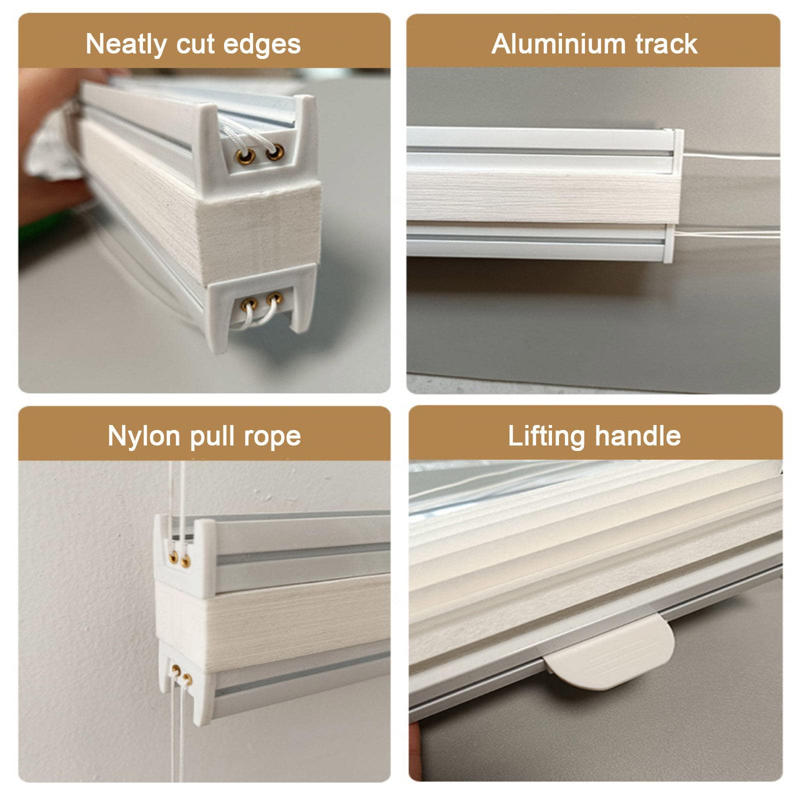 Cellular Shades top Down Bottom up,Pleated Blinds for Windows,Blackout/Insulated Curtains,Cordless,30-150 cm Wide Light-Filtering Honeycomb Shades,Grey,WxH-65x200cm/25.6x78.7in