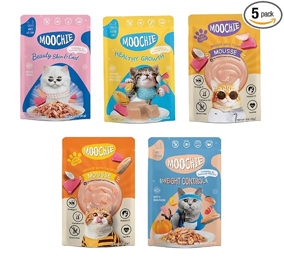 PETS EMPIRE Moochie Tasty Wet Cat Food, Grain Free C PETS EMPIRE Moochie Tasty Wet Cat Food, Grain Free C