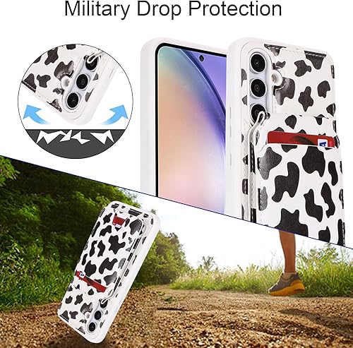 Miniatura 55 de Havaya Funda tipo cartera para Samsung Galaxy A54 0.18 oz para Samsung Galaxy A54 5G, funda con tarjetero y ranuras para tarjetas de crédito