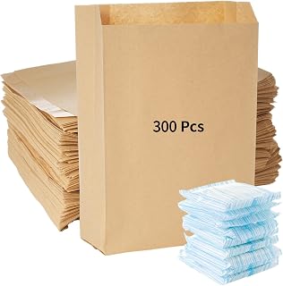 300 Pcs Feminine Hygiene Disposal Bags - 7 X 11 Inch Sanitary Napkin Disposal Bags, Tampon Bags Disposal for Bathroom, Waxed Kraft Hygiene Liner Bags, Business Restroom Personal Dispensers Bags