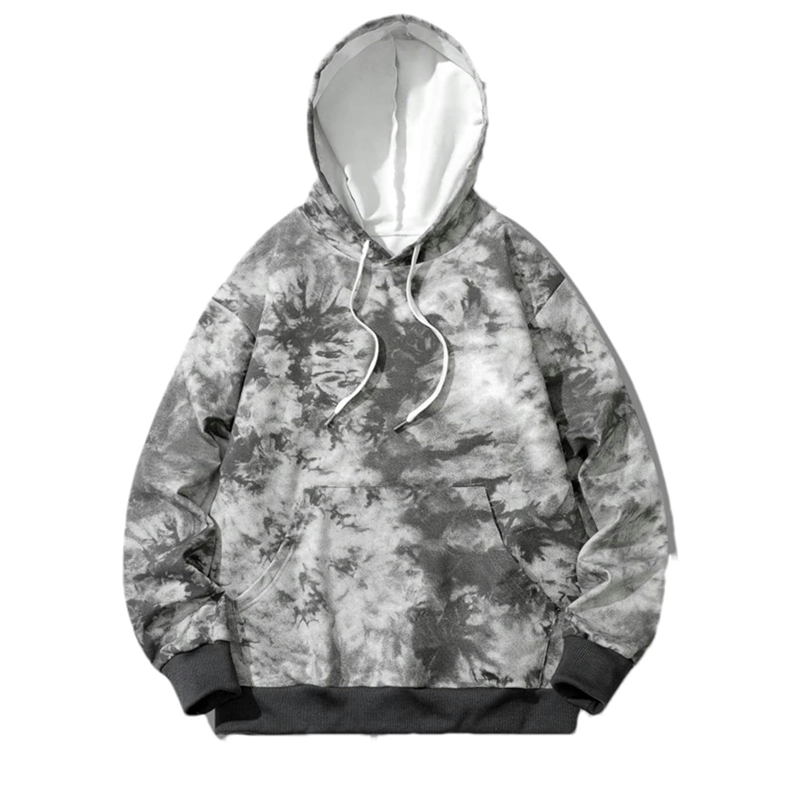 Felpa con cappuccio da uomo Tie Dye Hip Hop felpa giapponese streetwear Harajuku cotone felpa con cappuccio da uomo