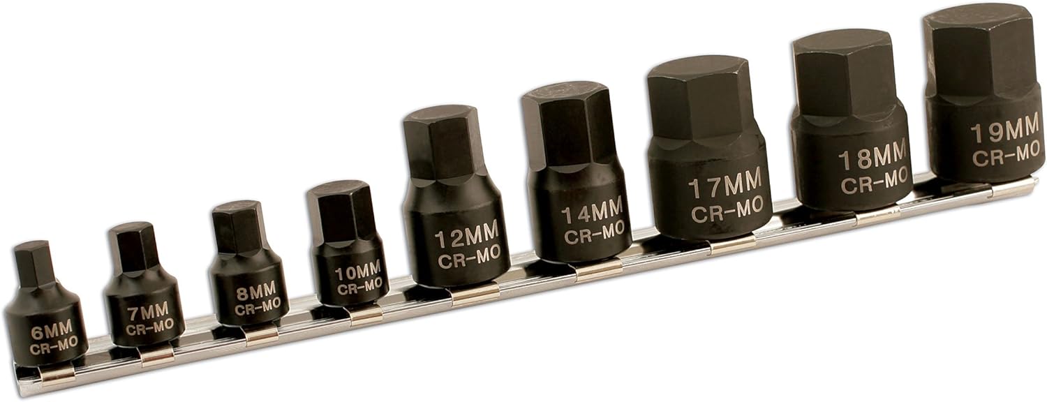 Laser 5665 Low Profile Hex Bit, Set of 9