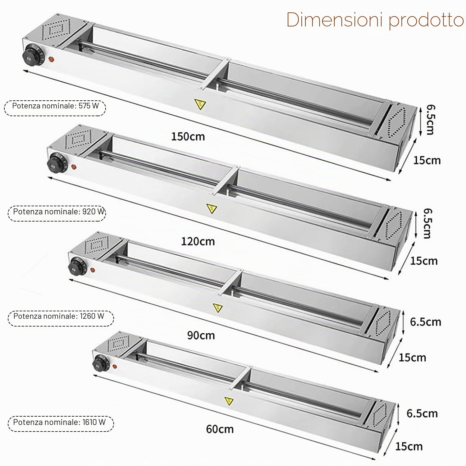 Lampada Riscaldante a Infrarossi, Sospeso Lampada Riscaldante per Alimenti, Lampade Scaldavivande per Mantiene i Piatti Caldi, Temperatura Regolabile(1pcs,Size:120cm)
