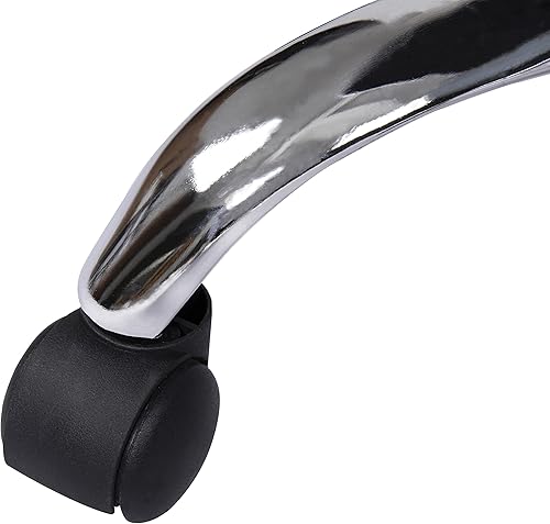 Miniatura 9 de Naomi Home Silla para invitados de oficina ejecutiva, color negro y respaldo medio