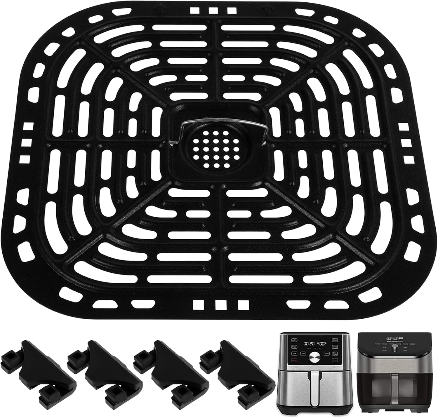 Air Fryer Crisper Plate for 6 Qt Air Fryer, Stainless Steel Air Fryer