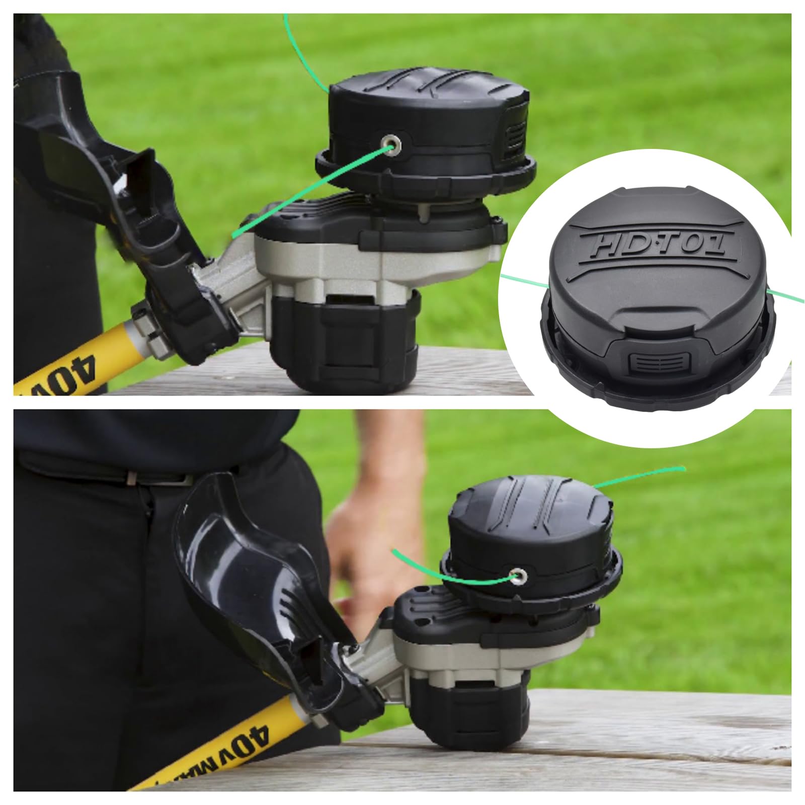 Capuchon De Tête De Rechange Pour Débroussailleuse Dewalt Sans Fil - DWO1DT995, Compatible DCST922P1/DCST922B/DCST972X1