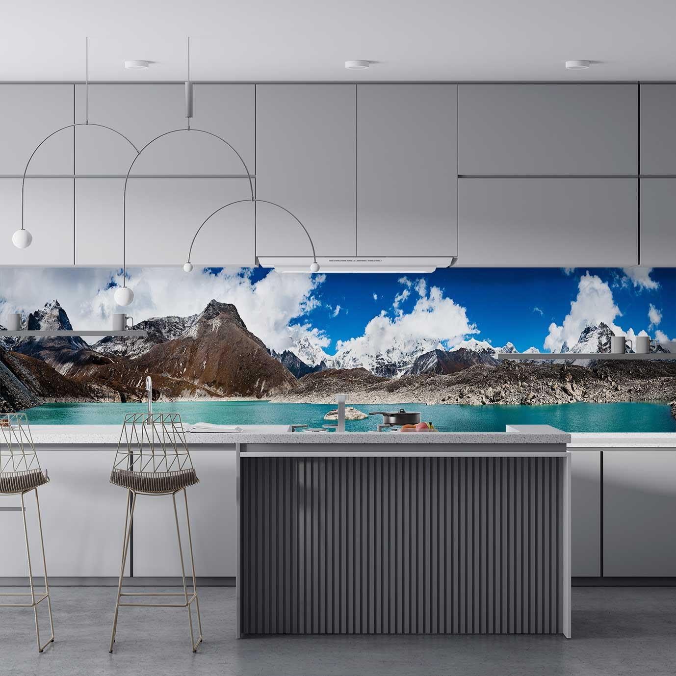 Mutfak Tezgah Arası Folyo Fayans Kaplama Folyosu Himalaya 60x300 CM