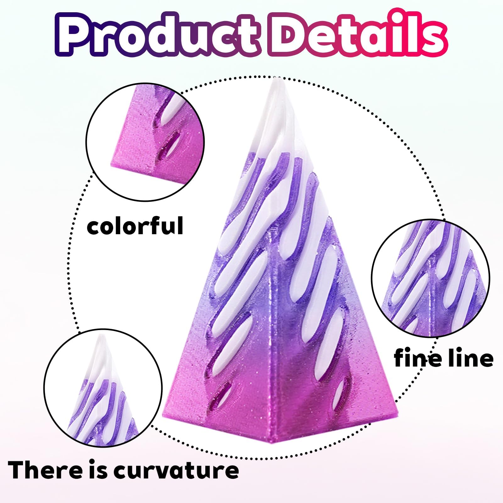 5 PCS Spiral Cone Fidget, Cone Fidget, Impossible Cone - Image 3