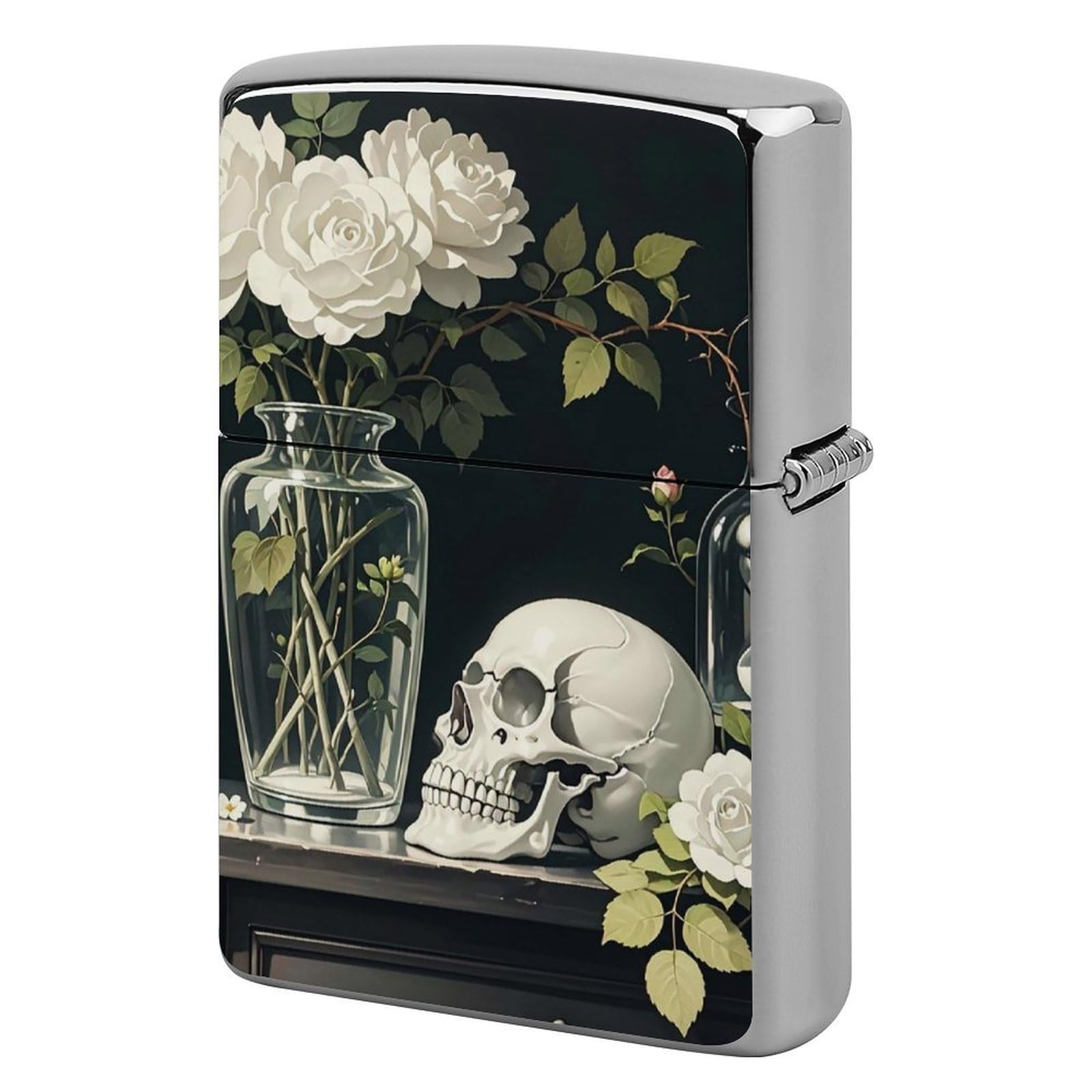Gothic Room Decoration Lighter Case Cover Vintage Metal Lighter Sleeve Reusable Lighter Protective Cover Decorative Lighter Holder Birthday Gifts for Men Women