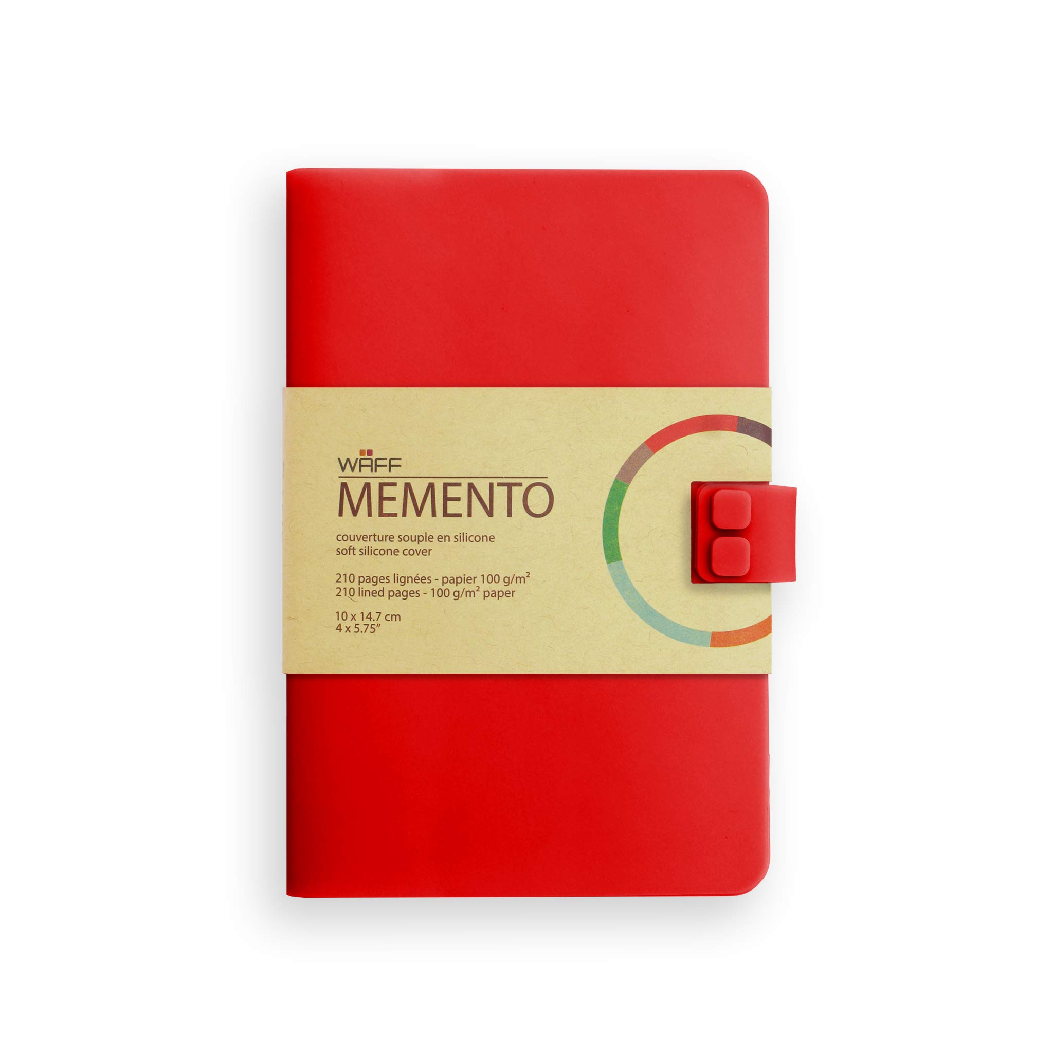 WAFF Memento Notebook - Creative M red