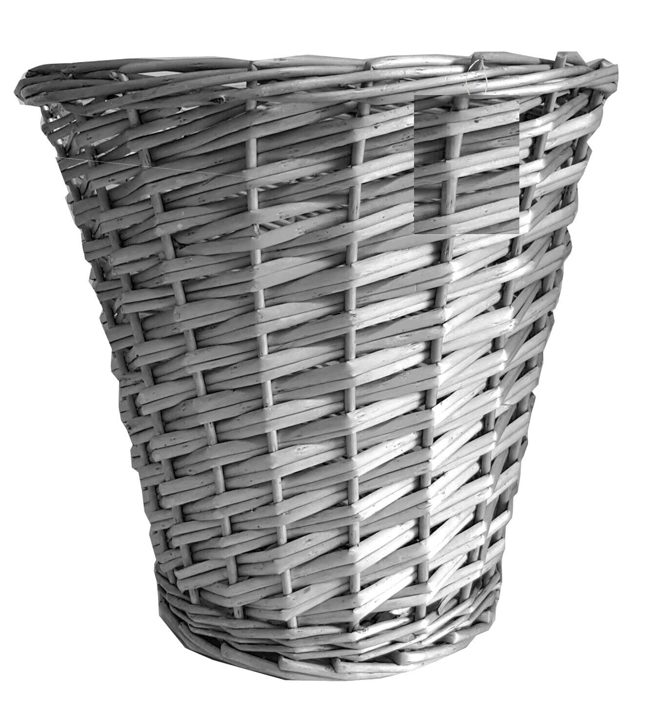 UNICORPSE TECHNOLOGIES PVT. LTD. WICKER WILLOW BASKET STORAGE BIN WASTE PAPER BASKET STYLE BIN (Grey)