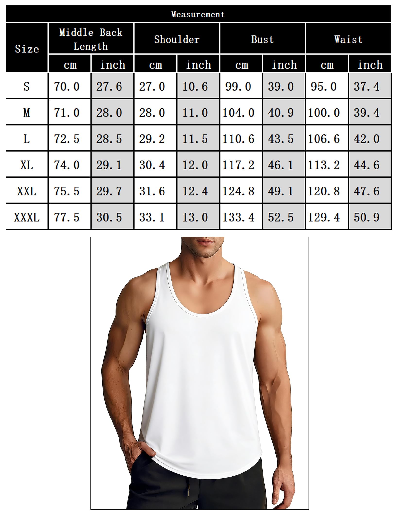 Camiseta Tirantes Hombre Gimnasio Running Fitness Chaleco Sin Mangas Secado Rápido Entrenamiento Deportivo S-3XL — view 7