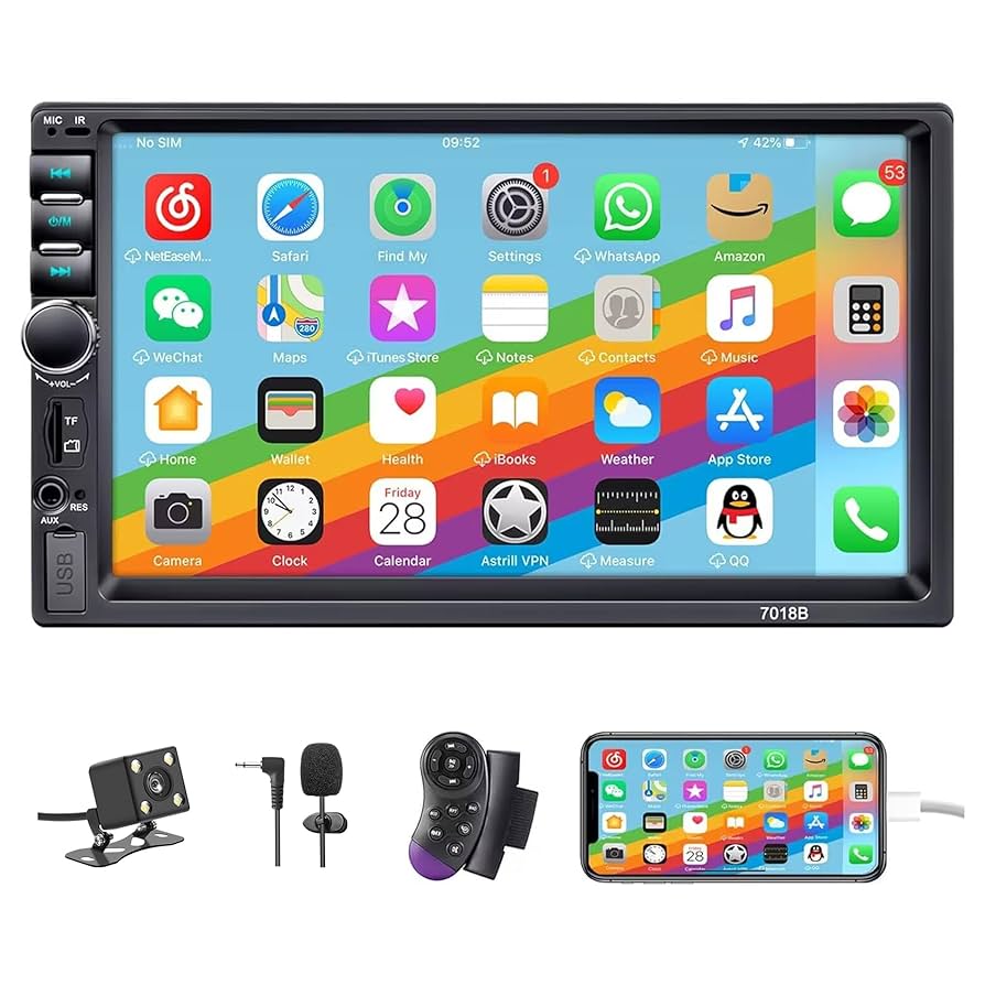Amazon.com: Double Din Car Stereo,7 Inch Car Radio with HD