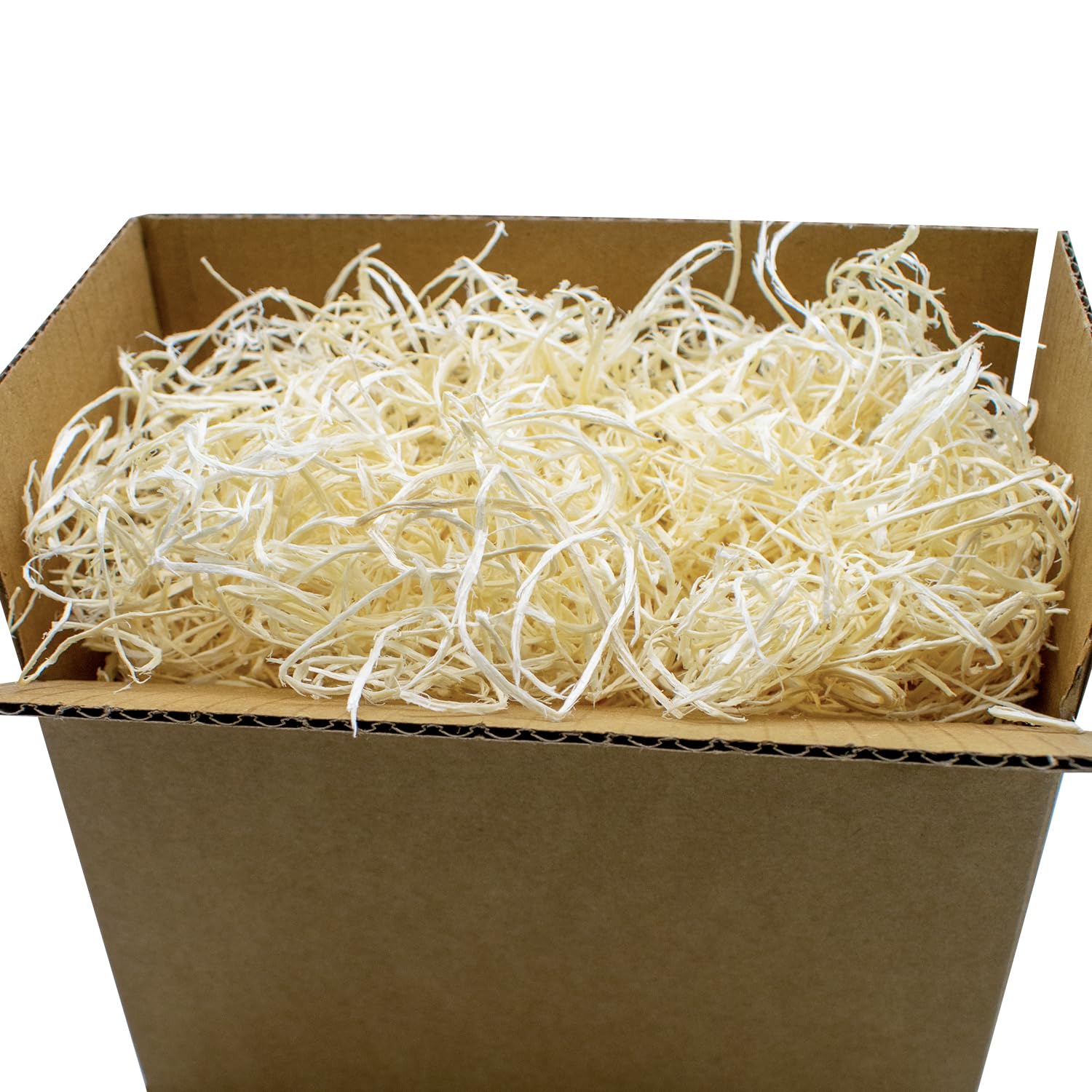 4.5 oz Natural Aspen Wood Excelsior, Aspen Wood Wool for Basket Filler, Gift Decoration, Soil Cover, Crafts Protection | Natural Color and Smell