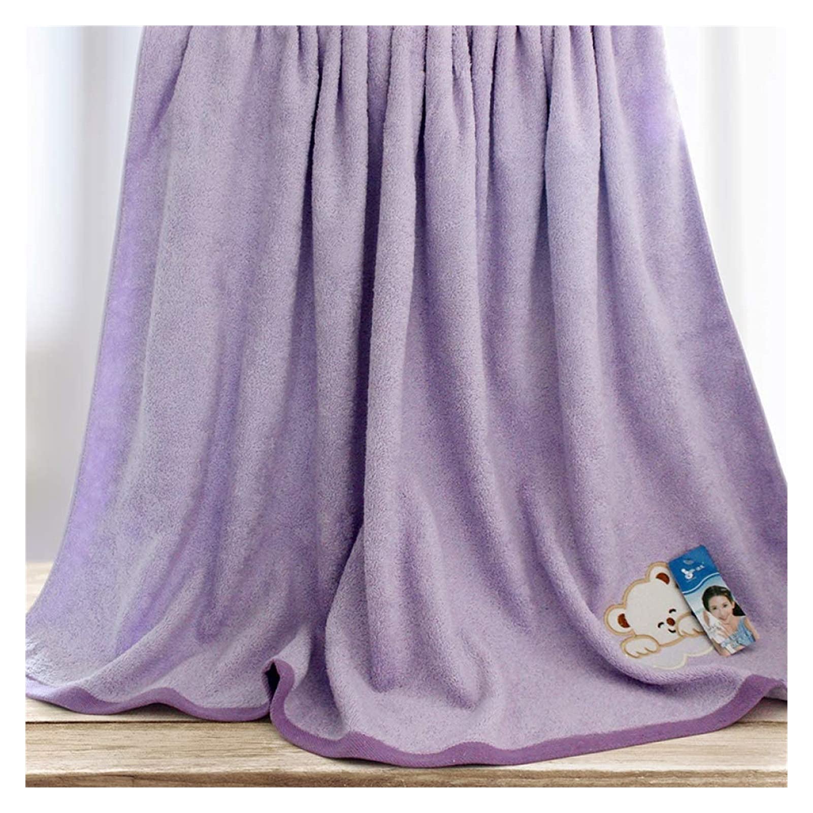 Handtuch Badetuch Großes Babybadeblatt 43 x 43 Zoll bestickter Bär gedruckt Kinder Badetuch Baumwolle für maximale Weichheit und Saugfähigkeit,3-Stück Badehandtücher (Color : 3piece)