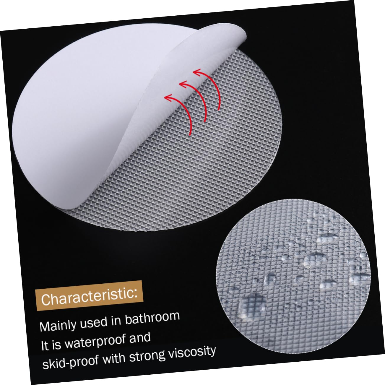 ABOOFAN 30 Pcs Non Slip Bathtub Stickers Wear Resistant Adhesive Stickers for Shower Floors and Easy to Install for Slippery Surfaces Bathrooms and Pools