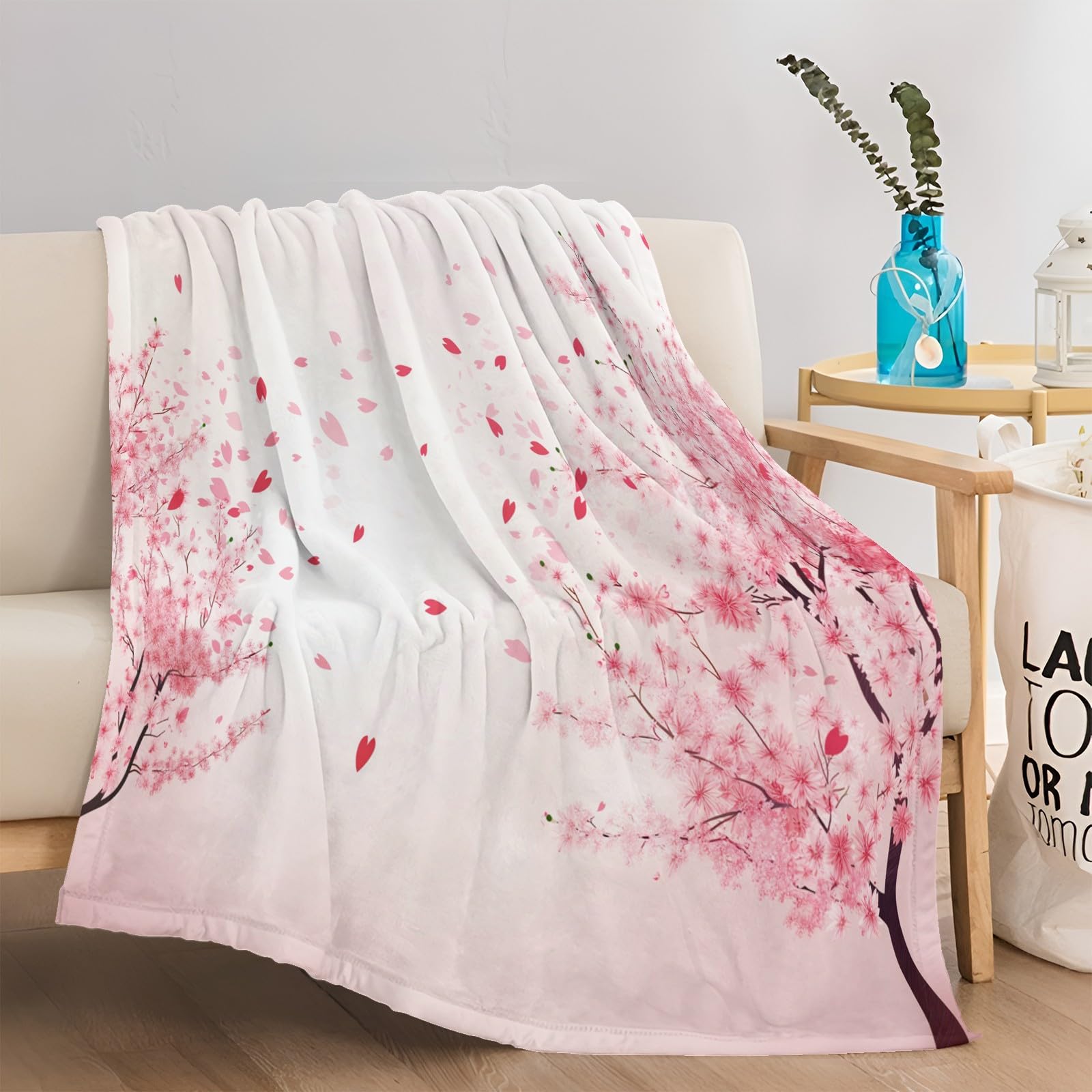 Accogliente coperta in pile bianco – morbida coperta in peluche per divano, soggiorno, bambini e neonati – coperta decorativa calda e coccolosa 70 x 100 cm