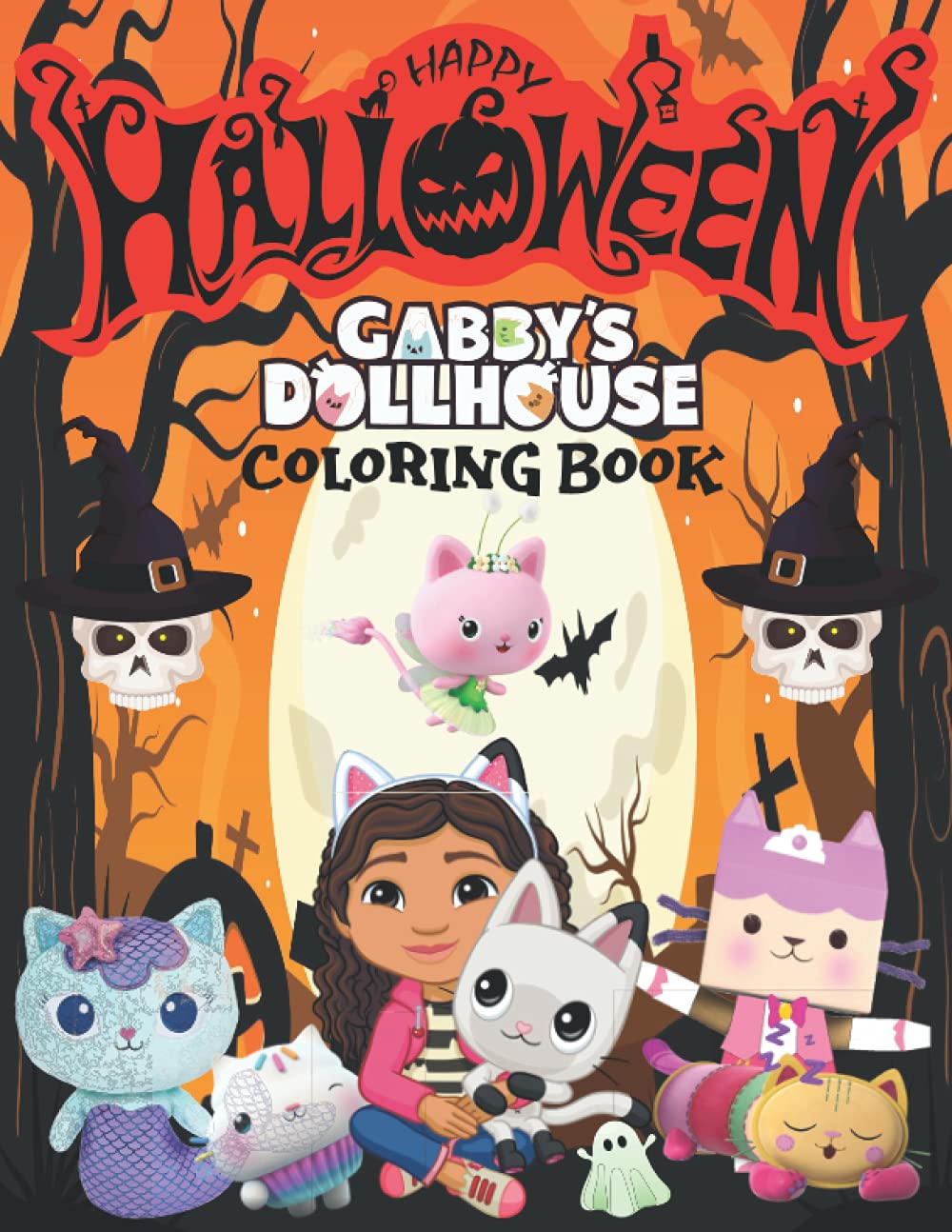 Buy Gabby's Dollhouse Halloween Coloring Book: Gabby’s Dollhouse ...