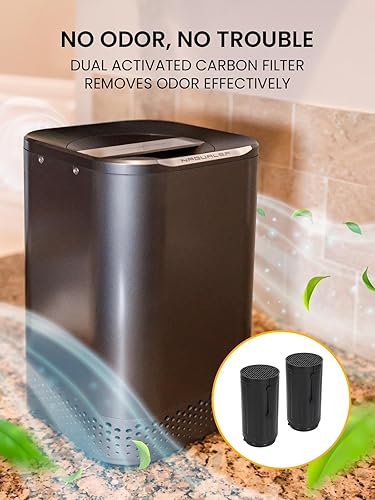 Miniatura 8 de NA2 - Eliminador de basura compacto, compostador de cocina inteligente para interiores, contenedor de compost de residuos de alimentos con filtro de