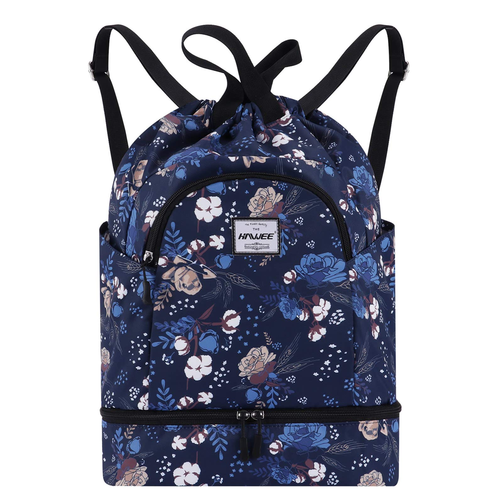 Impermeable Casual Mochila con Cordón Grande Deporte Bolso de Gimnasia Mochila de Cuerda Unisex para Mujer Hombre Vida Cotidiana Aire Libre Yoga Escuela Nadar Playa — view 52