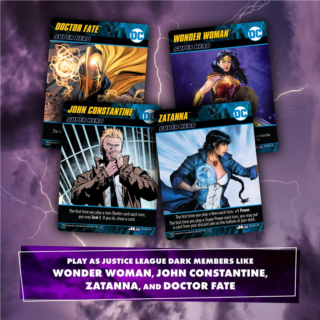 DC Cryptozoic Deck-Building Game Justice League Dark – Kartenspiel mit Deckbau – Für Strategiefans und Comicliebhaber – 2–4 Spieler | 60 Minuten | Ab 15 Jahren – Englisch