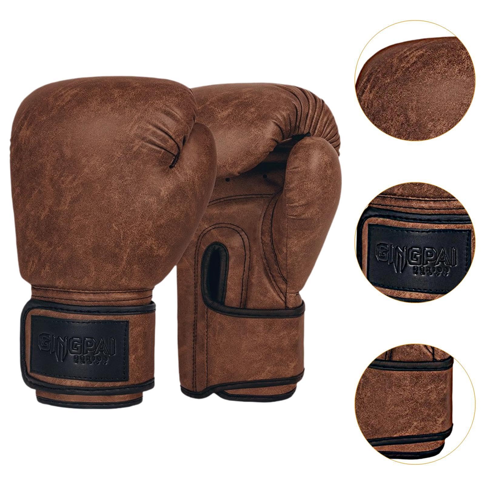 Boxhandschuhe Profi Boxhandschuhe Trainingshandschuhe Punchinghandschuhe Sparringhandschuhe mit Atmungsaktivem Pu für Fitnessstudio Kampfsport M