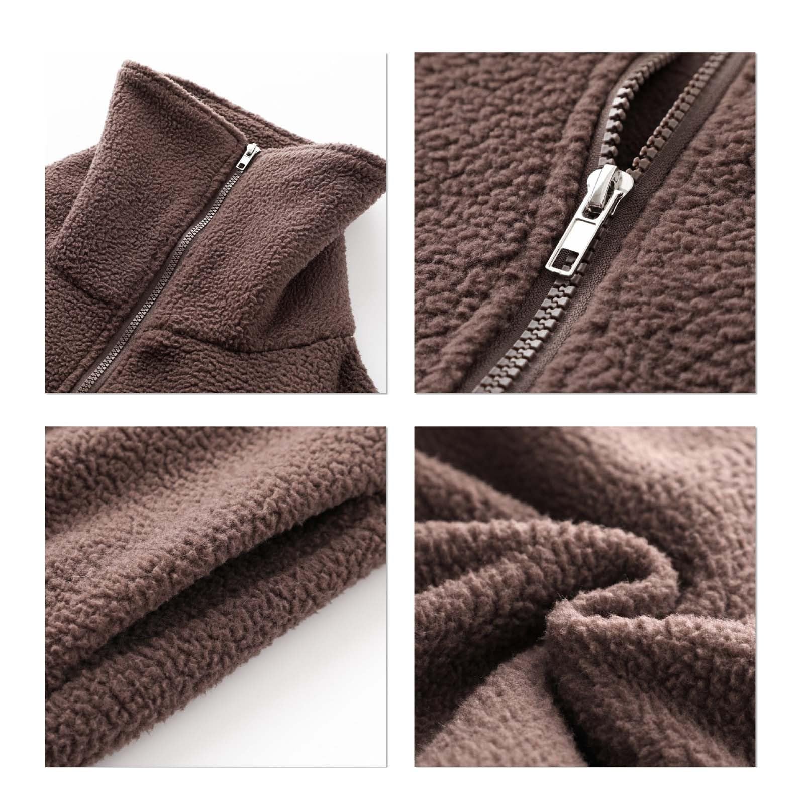 Chaqueta De Hombre - Sudadera con Capucha Overseas Trade: Top Moderno con Chaqueta Suave y cómoda con Forro de Piel de Oveja