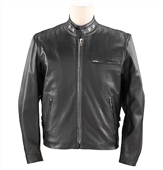 ZawaKita 本革カウハイド パンチングレザーライダースジャケット 3XL 寒いほどの通気性確保！限界価格に挑戦！ザワキタ パンチング本