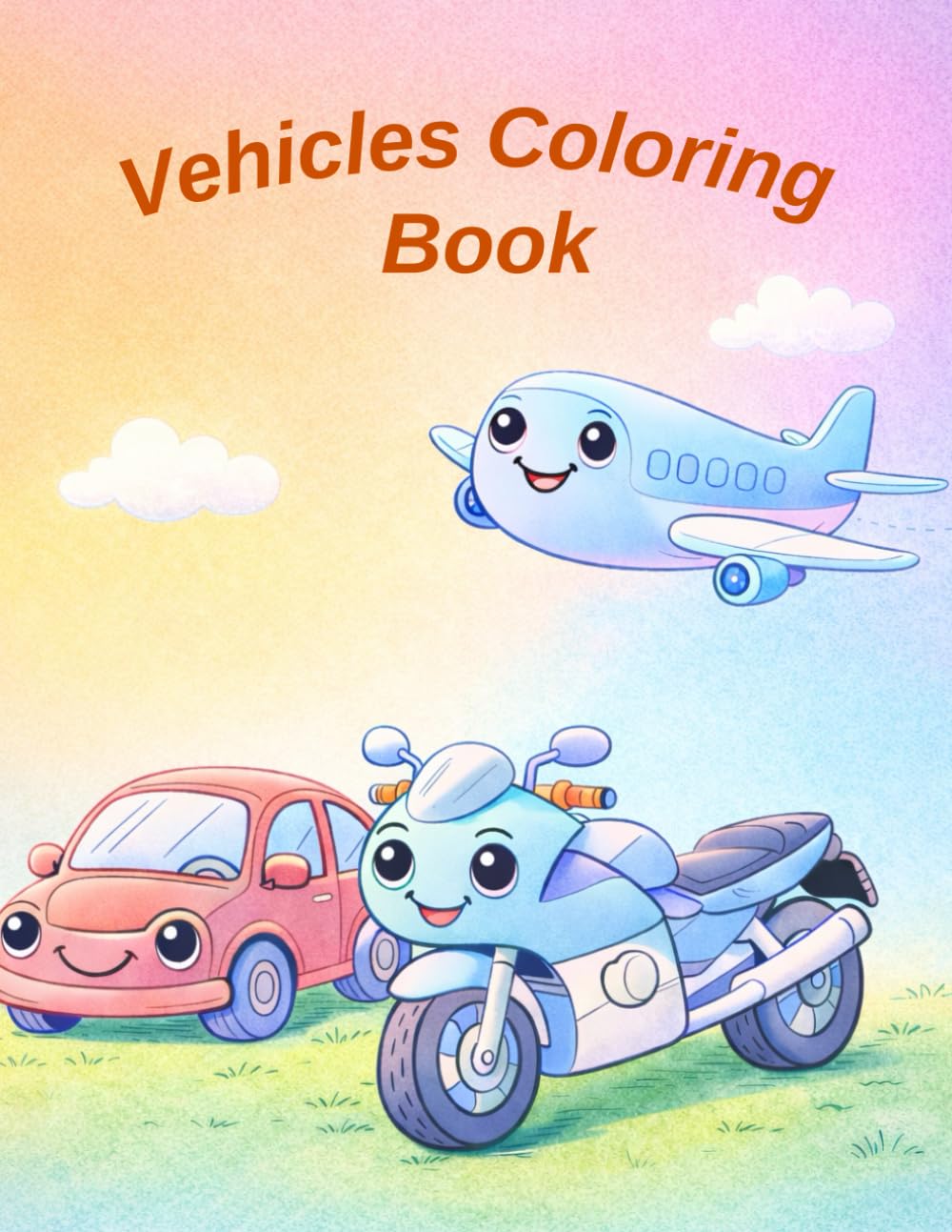 Vehicles Coloring Book: Learn about vehicles in a fun way (Learn and Color with Joy)