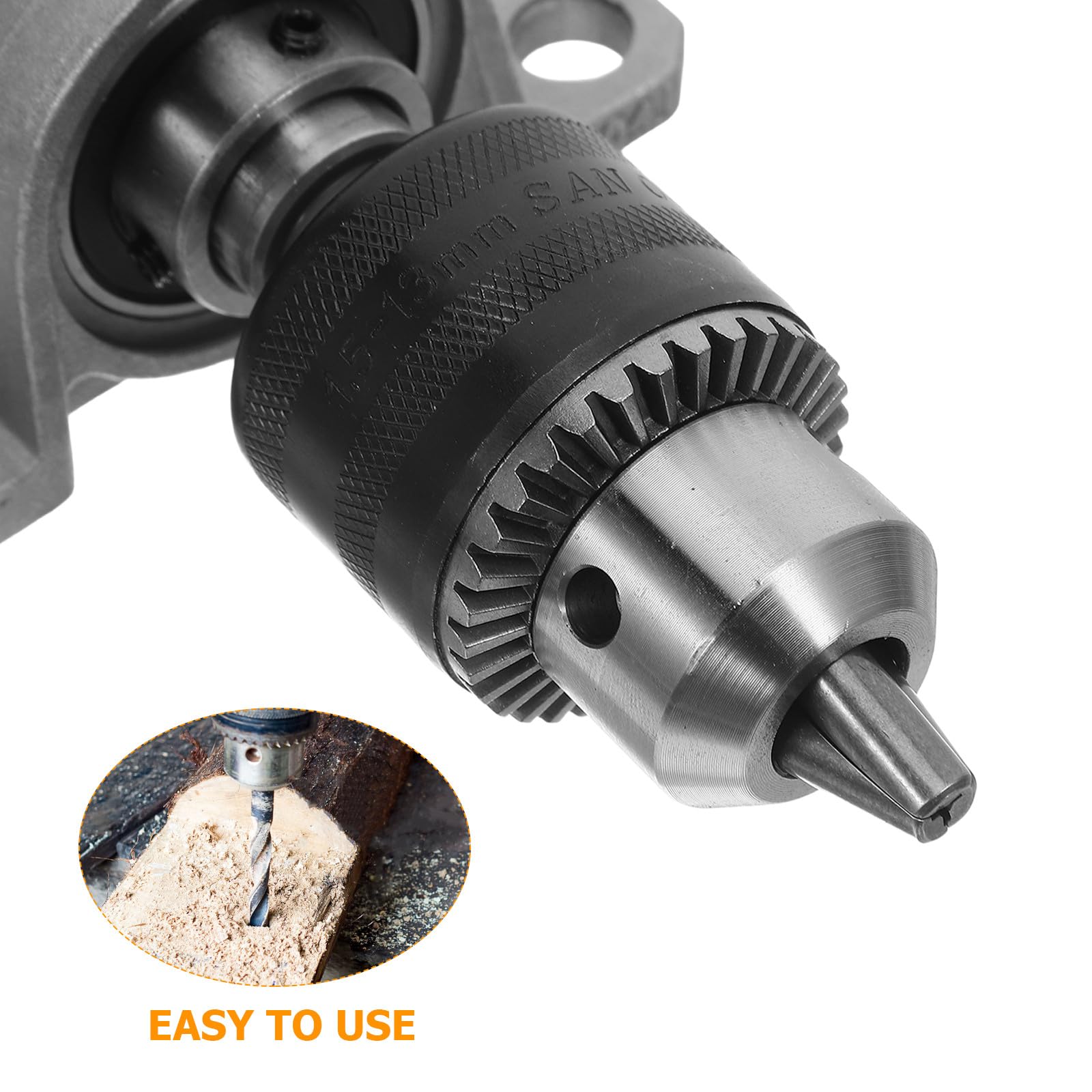 Beavorty Polea del Asiento del Cojinete del Husillo para Máquina de Carpintería de Bricolaje, Acero Plata con Rango de Sujeción 1.5-13mm, Mantenimiento Rápido y Minimiza Vibraciones