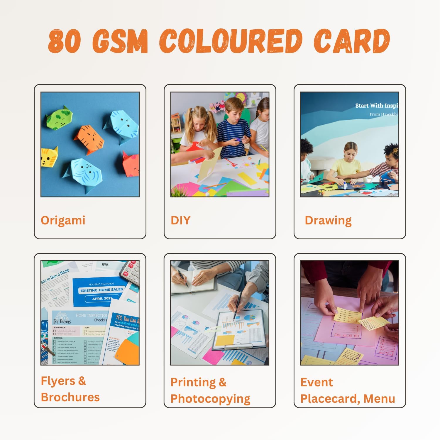 Paper 80GSM Vivid Multi-Coloured Paper – Assorted 500 Pack in Bright & Pastel Rainbow Colour A4 Paper – Premium Printer & Copier Paper for Home, Office & Stationery Use
