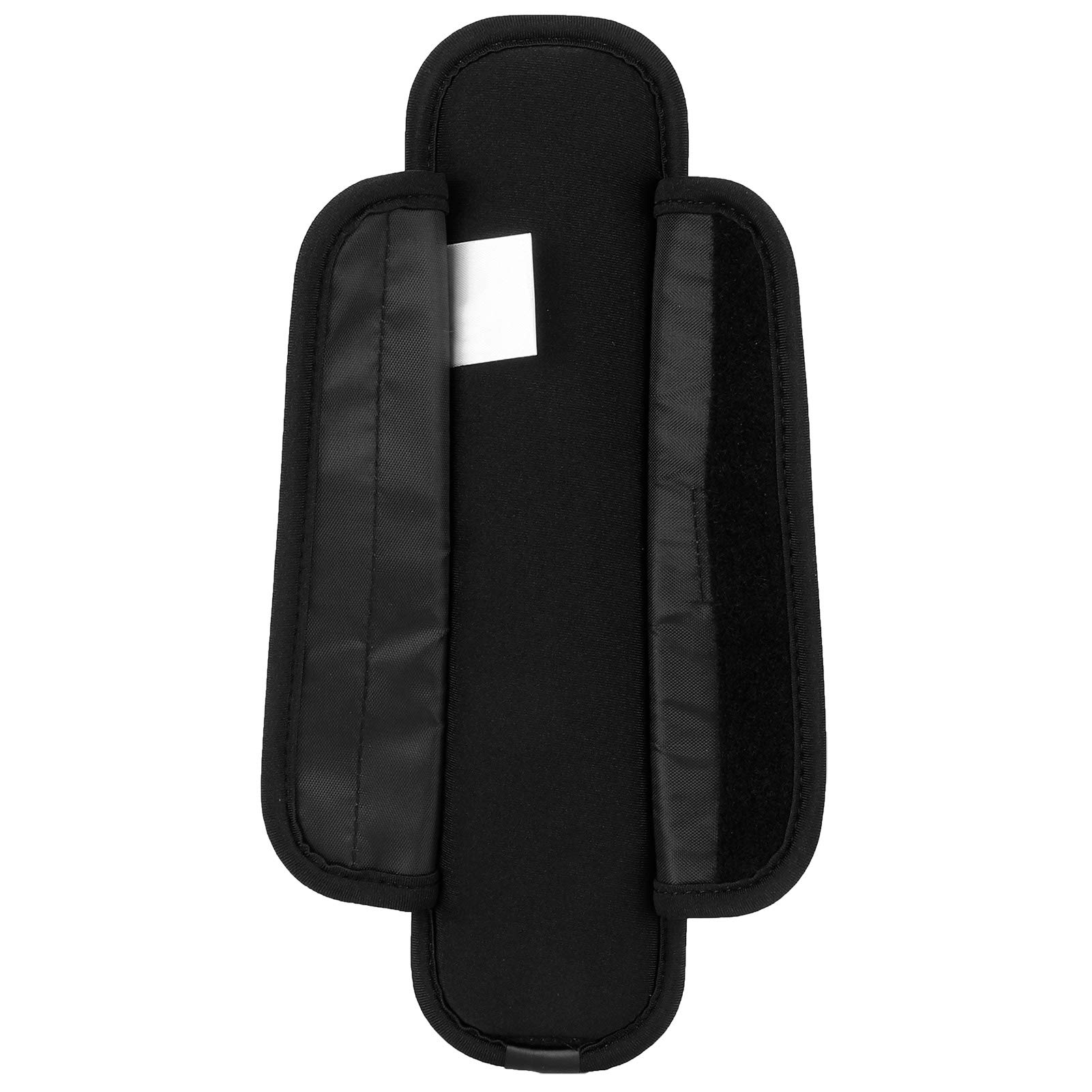 Shoulder Strap Pad, Black Guitar Strap Pad TPU and Polyurethane Fiber Breathable for Weight Bearing Walking for Camping for Hiking for Mountaineering(S)