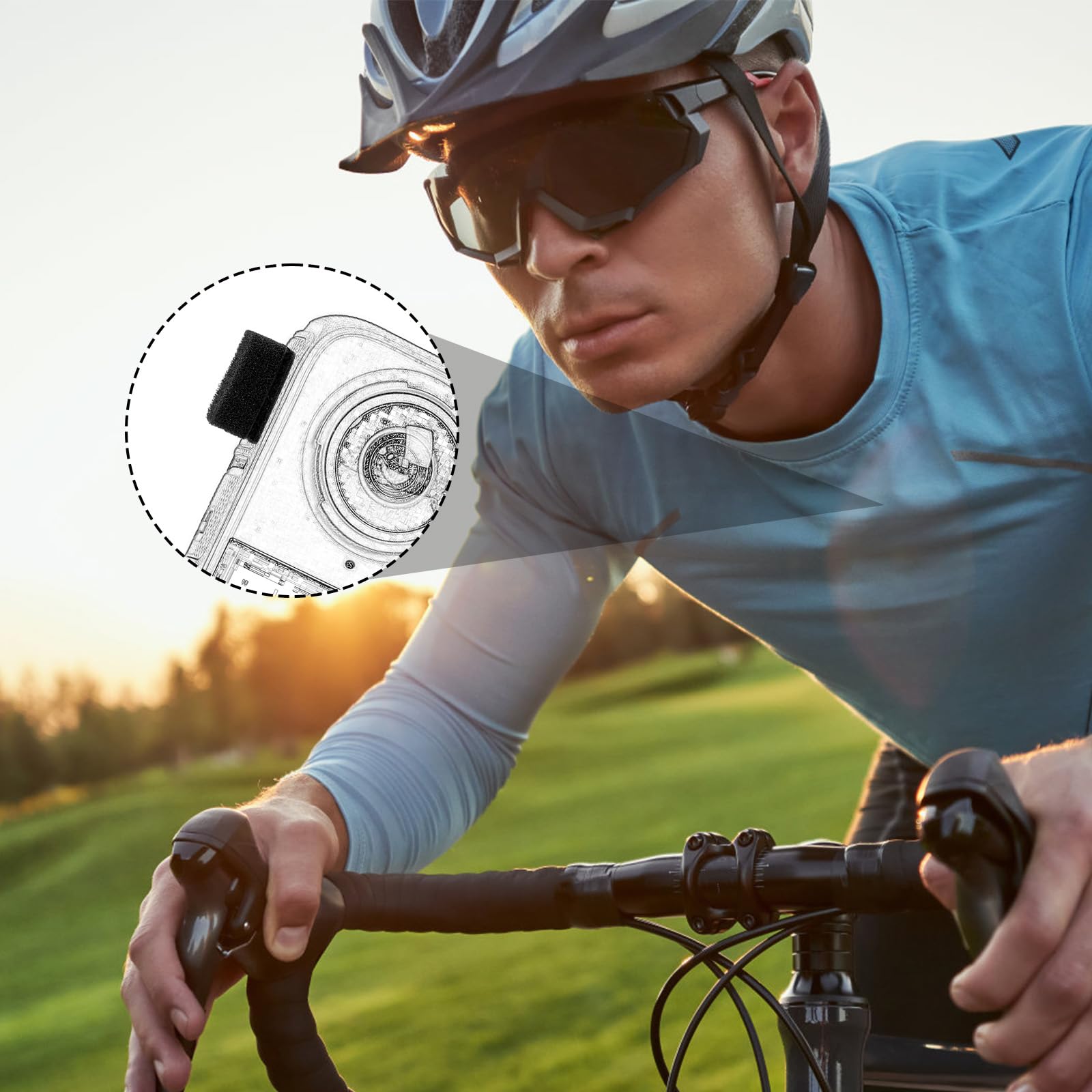 6 Mic Muff Per Insta360 X4 - Protezione Antivento Microfono | Schiuma Fonoassorbente - Foto 8