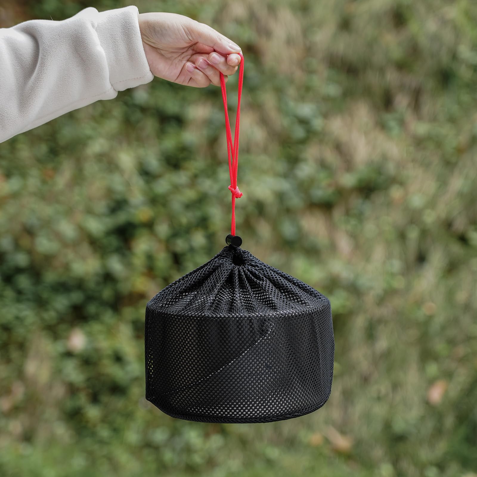Boundless Voyage Titan Topf 1,3L / 1,95L / 2,9L Camping Topf mit Deckel Outdoor Leichte Suppentopf Lagerfeuer Hängetopf Kochgeschirr Wandern Schüssel Geschirr Tragbares Küchenutensilien