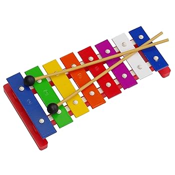 8 Keys Compact Size Xylophone Glockenspiel With Wooden Mallets Percussion Musical Instrument Toy Gift For Kids Children