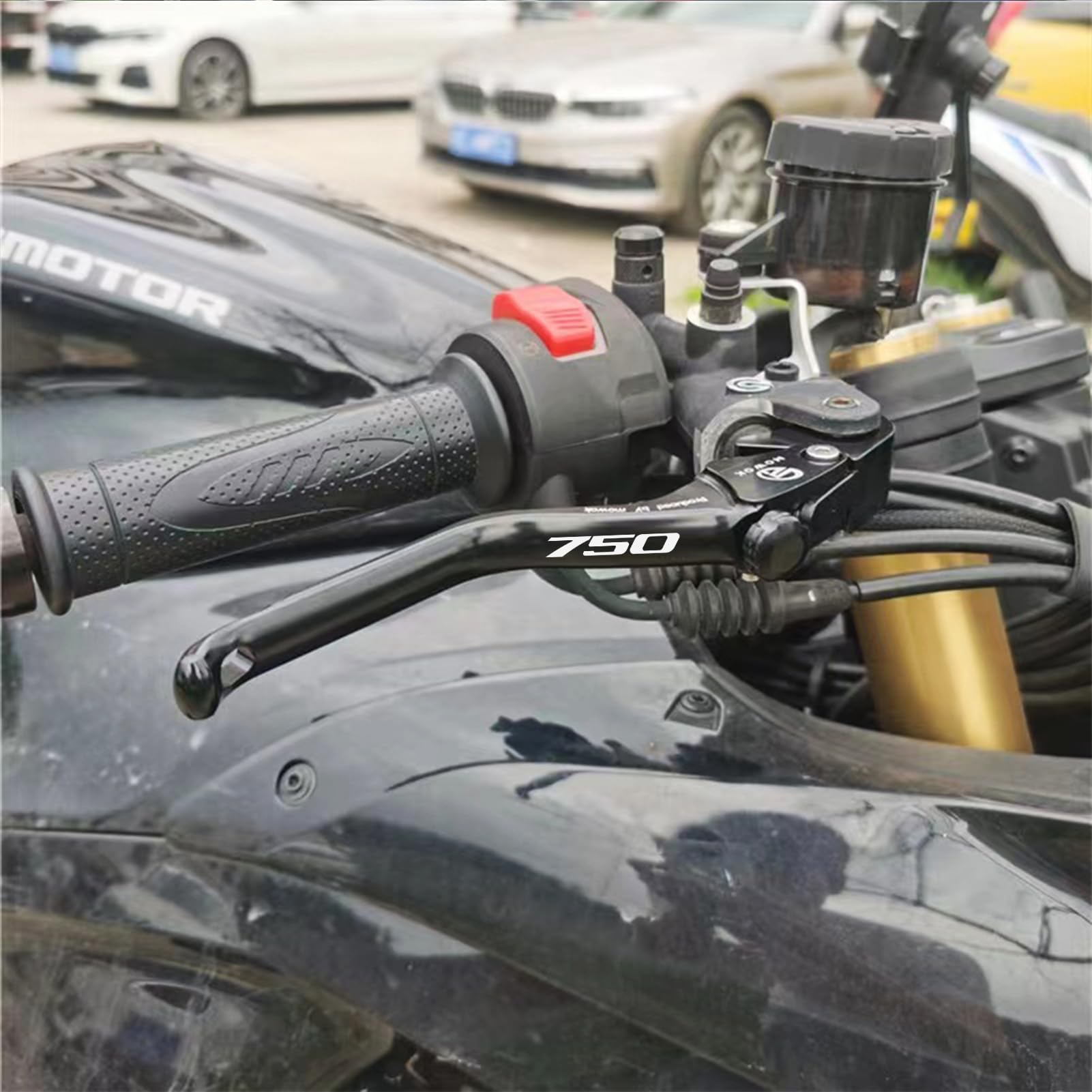 Leva frizione moto compatibile con X-ADV 750 2024 2025 XADV750 XADV Accessori Manopola regolabile Leva freno e frizione Forza750 Forza 750 2025 Set leve frizione e freno moto (Nero)