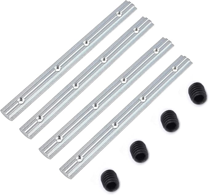 2 Binari A T In Alluminio 400mm Con Scanalatura M8 - Set Con Viti E Cursori Per Lavorazione Legno - Foto 9