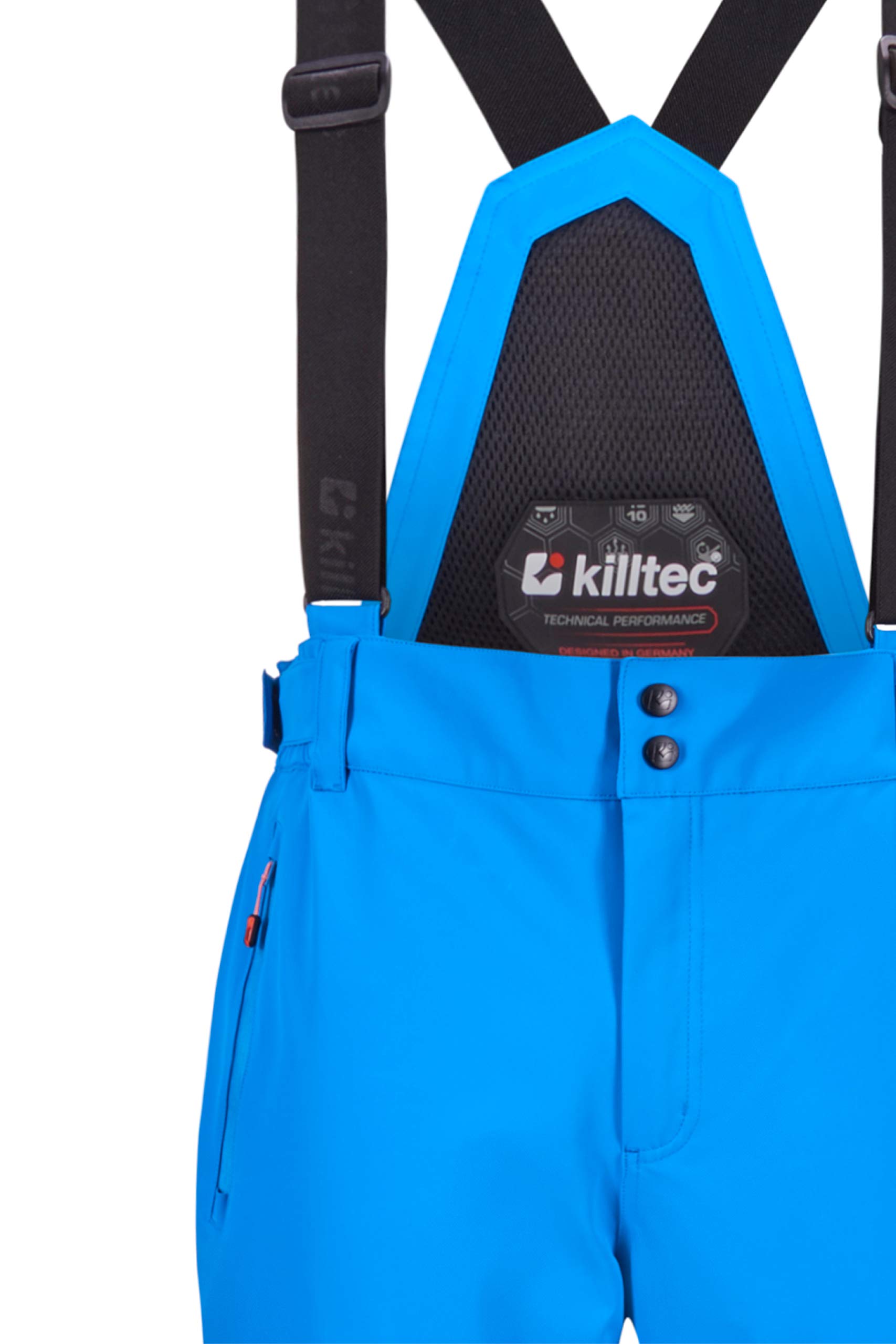 Killtec Kuopio Mn Ski Pants - Funkcjonalne spodnie narciarskie ze zdejmowanymi ramiączkami, ochroną krawędzi i śniegu Mężczyźni