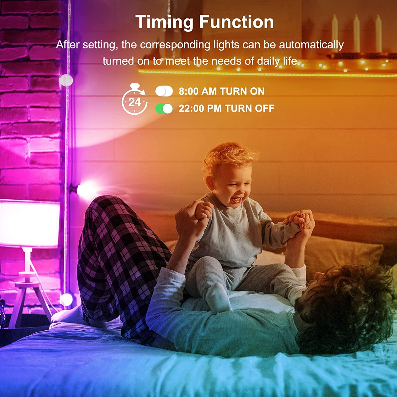 Striscia LED Smart DreamColor 5m DIY Multicolore Segmentato, WiFi Strisce LED RGBIC Compatibile con Alexa e Google Assistant, 5050 Luci LED Sincronizza con Musica, Smart Life, Impermeabile