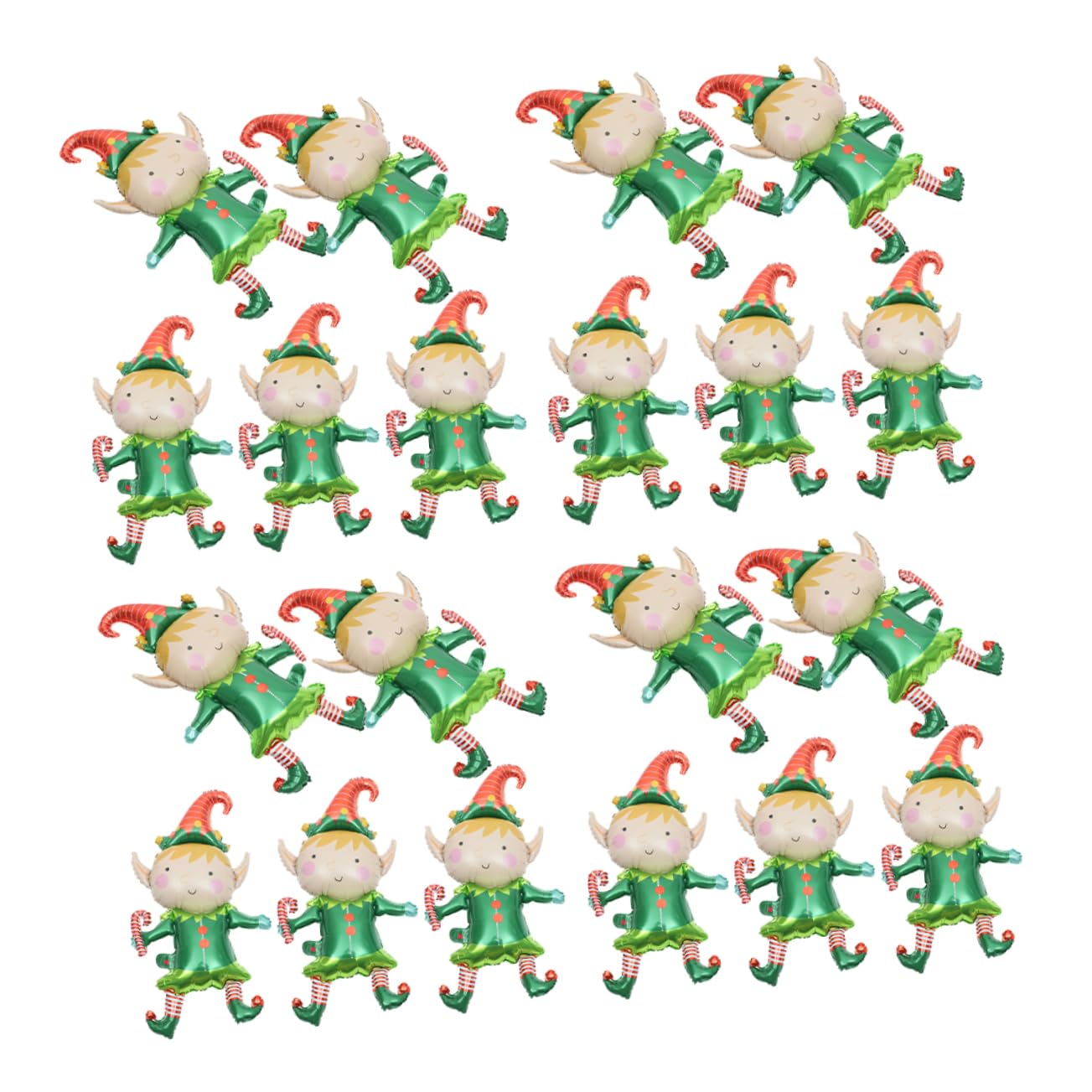 PartyKindom 50pezzi Palloncini Natalizi in Lamina Da Di Zucchero Bomboniere Per Feste Di Natale Compleanni e Decorazioni Natalizie Per Tavolo