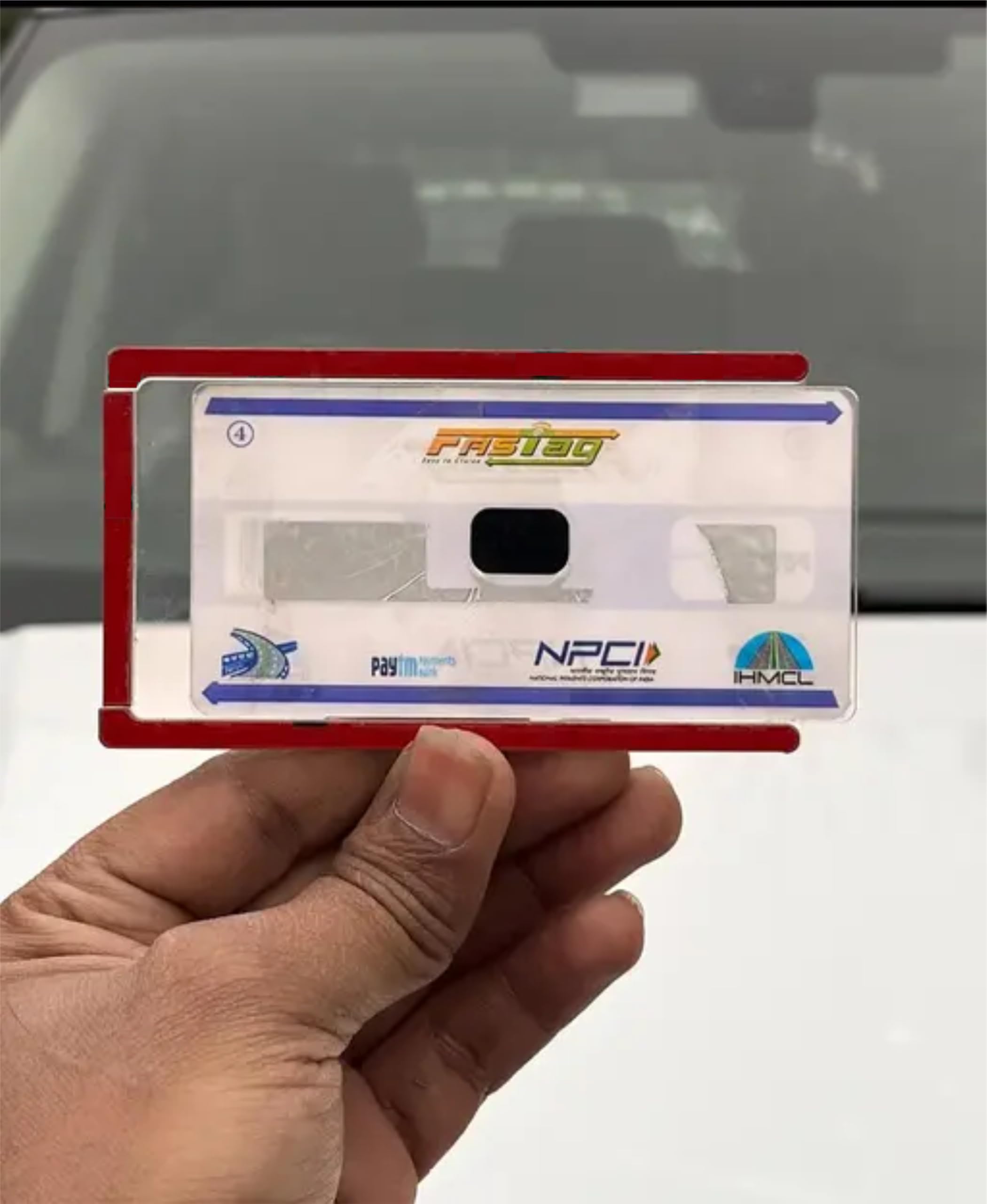 Zefer Fastag Card Holder Compatible for Fastag Card Car Windshield Card Cover for Car with Double Sided Strong Adhesive Tape Compatible with All Types of Cars and 4 Wheelers (B0DDF31J9P) Amazon Price History, Amazon Price Tracker