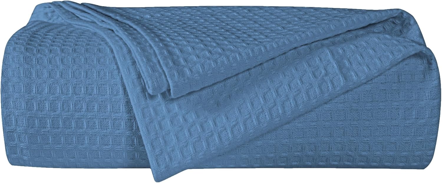 Native Fab Waffle Blanket Soft Breathable Washable Thermal Blanket King Size